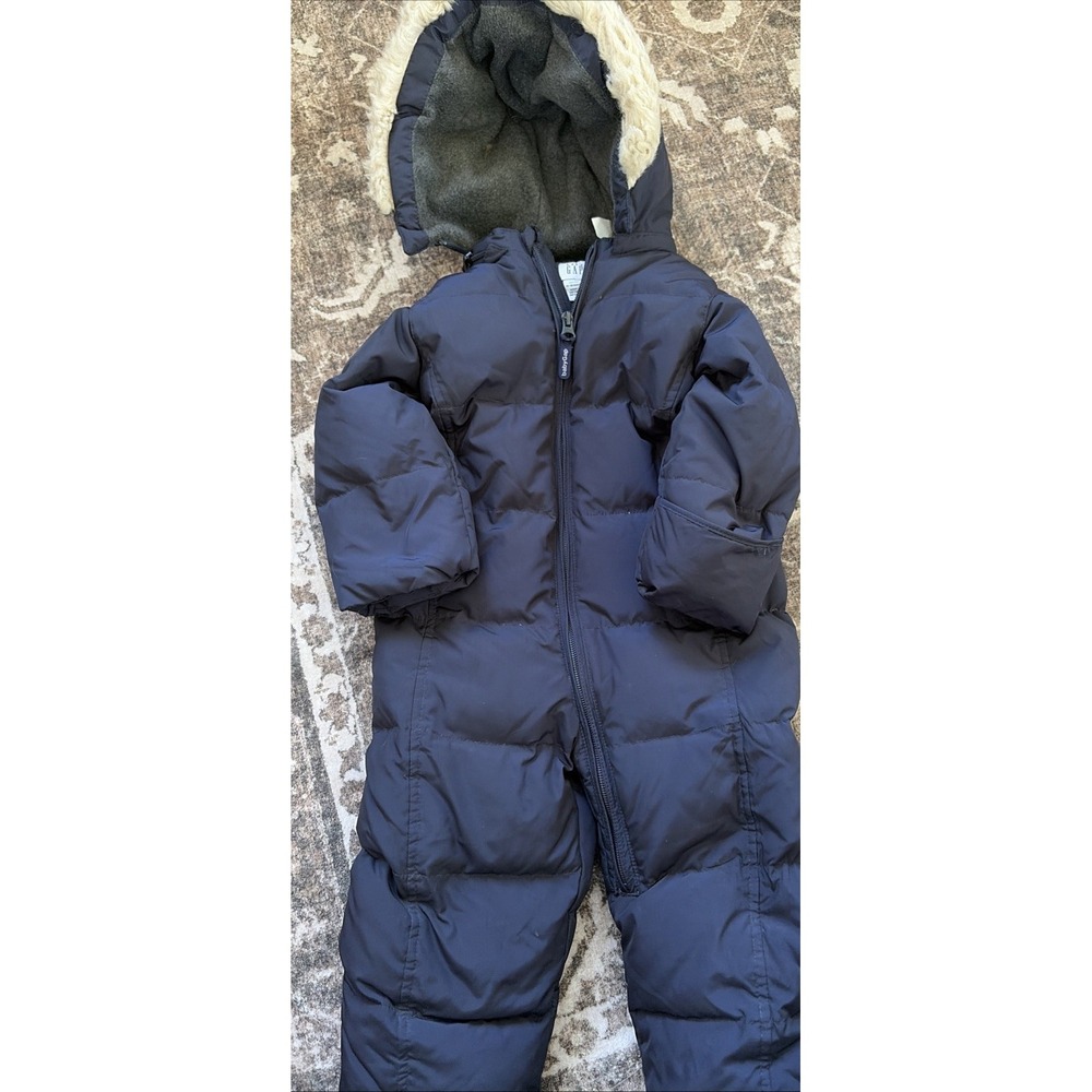 Baby Gap Boys Navy Blue Snowsuit - Size 12-18 Months